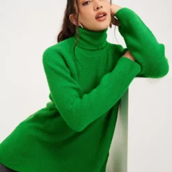 Object Collectors Item Objvarna Ls Knit Pullover a Div Finstrikkede trøjer Fern Green
